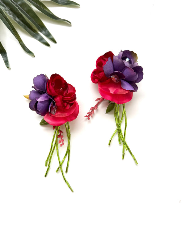 garden party stem earrings - luau I