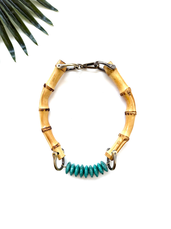 tempo necklace - turquoise magnesite