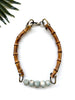 tempo necklace - aquamarine (dark)