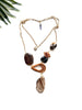 cabana necklace - agate and labradorite