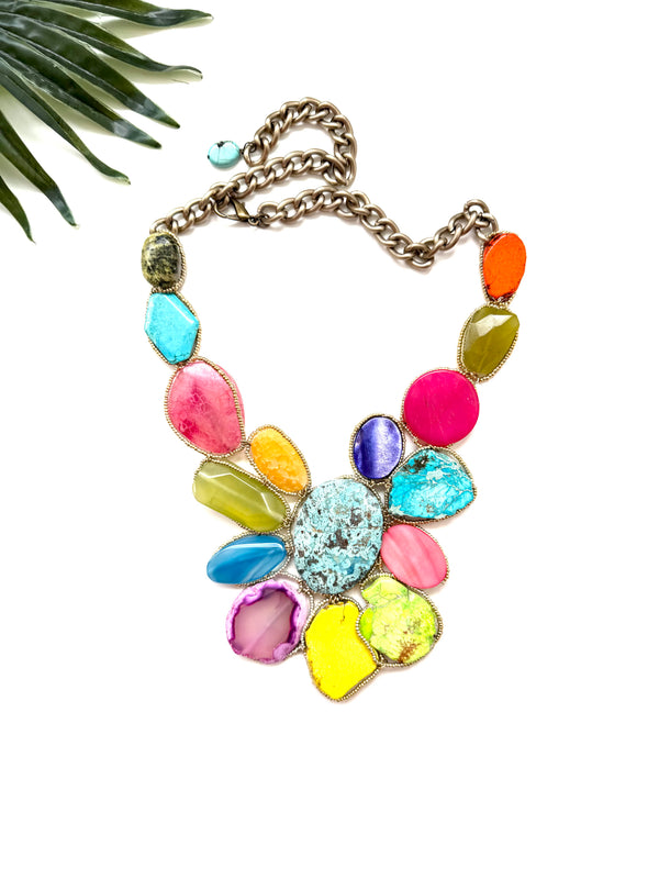 goddess necklace - neon mix