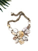 goddess necklace - cream and grey mix