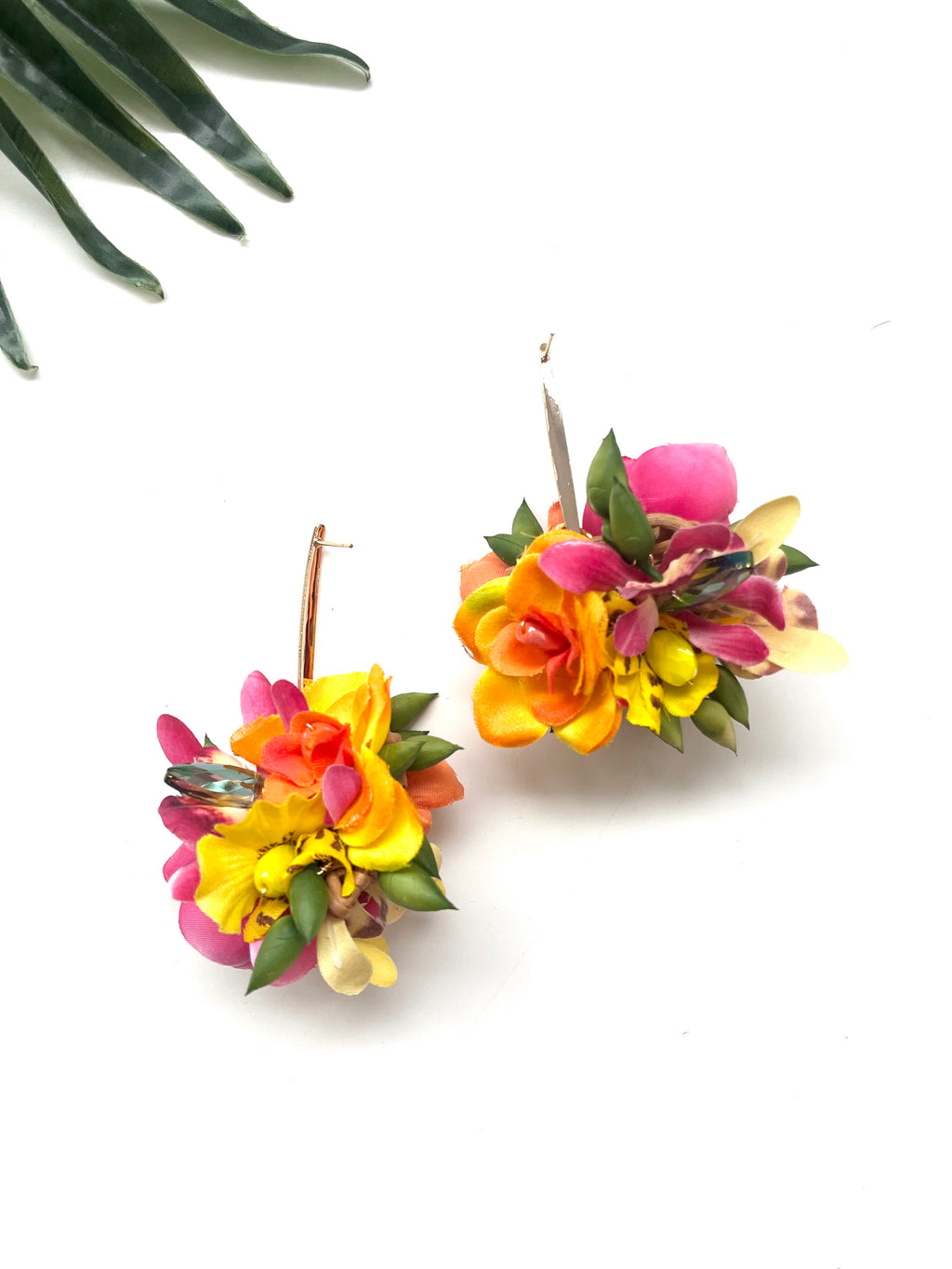 garden party posy earrings - luau I