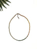 groove delicate necklace - turquoise and peach mix