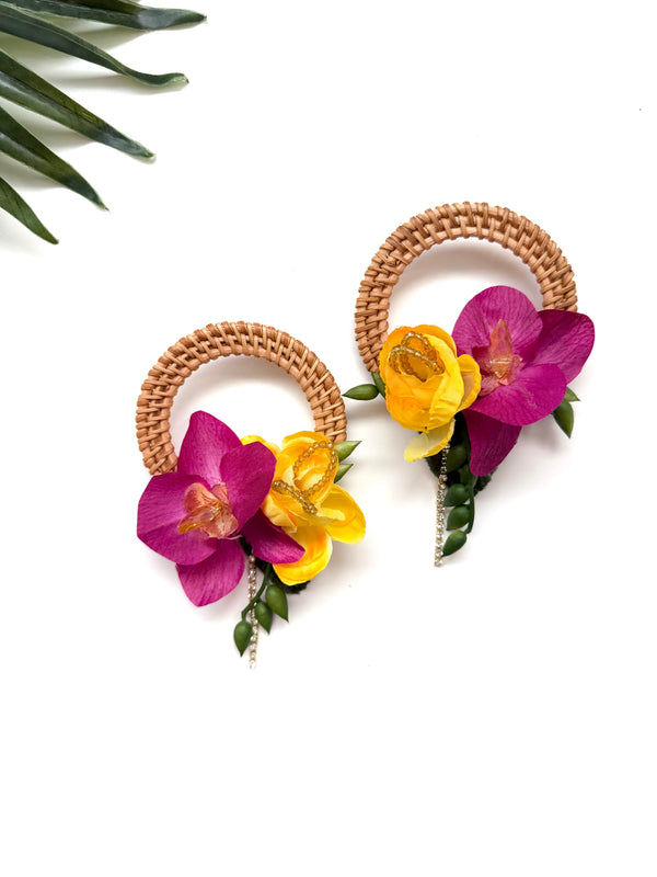 garden party hoops - (bigger) luau III