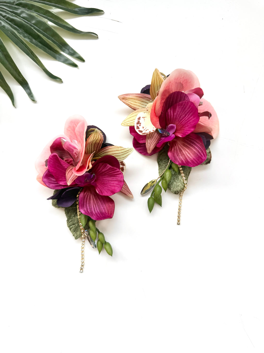 oversized garden party earrings - luau IV