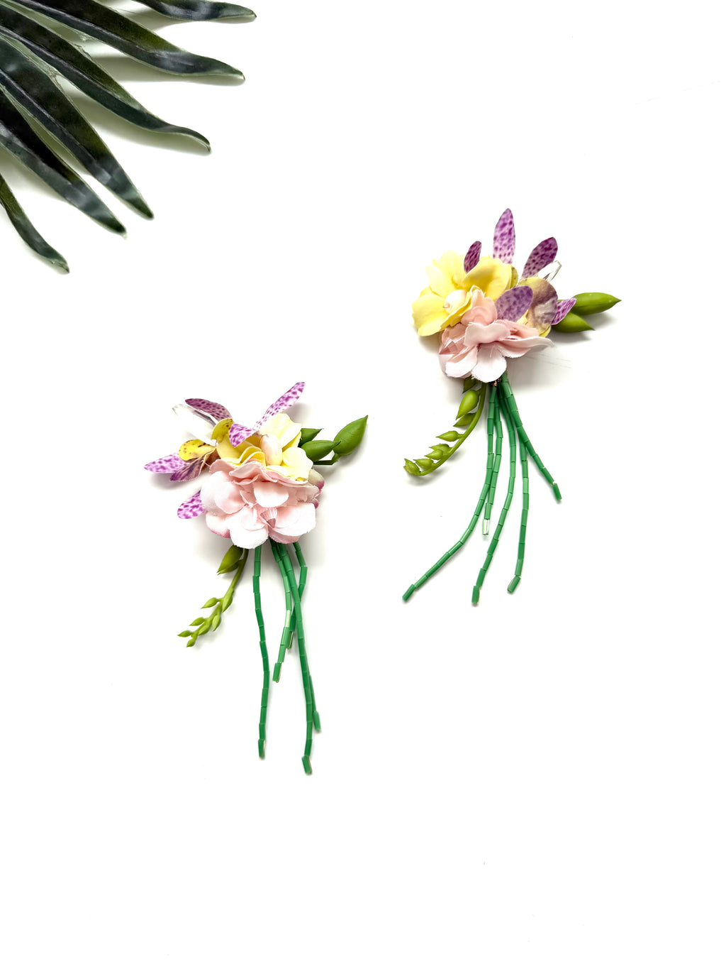 garden party stem earrings - tea party III