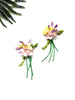 garden party stem earrings - tea party III