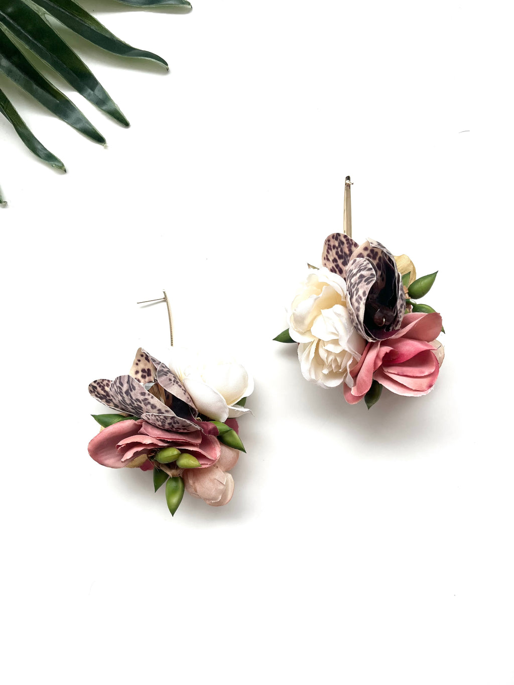garden party posy earrings - tea party Ii