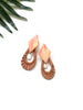 cabana earrings - orange shell