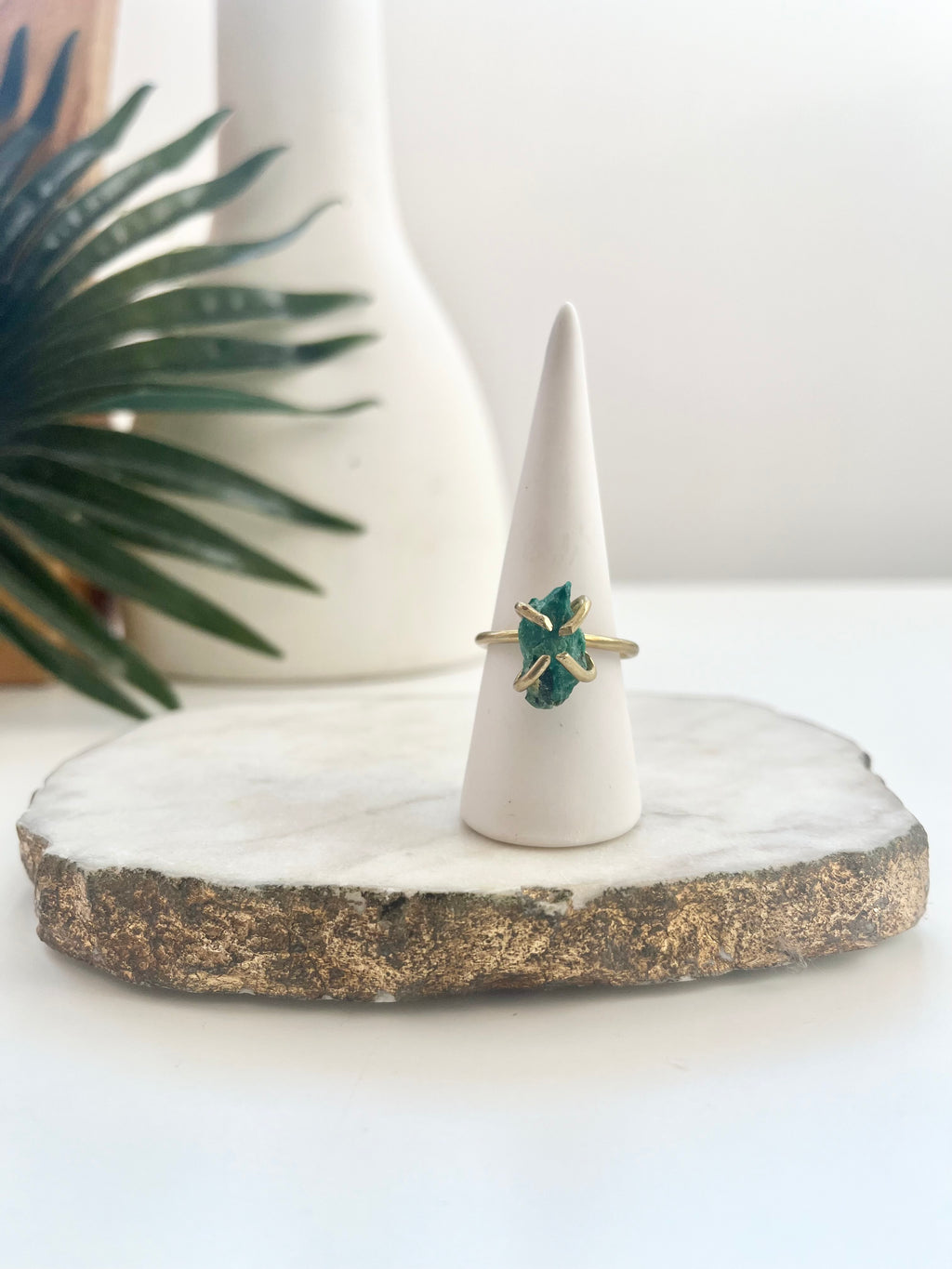 crush cocktail ring - malachite