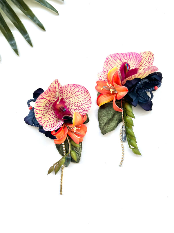 garden party earrings - luau VIII