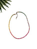 groove delicate necklace -  rainbow mix