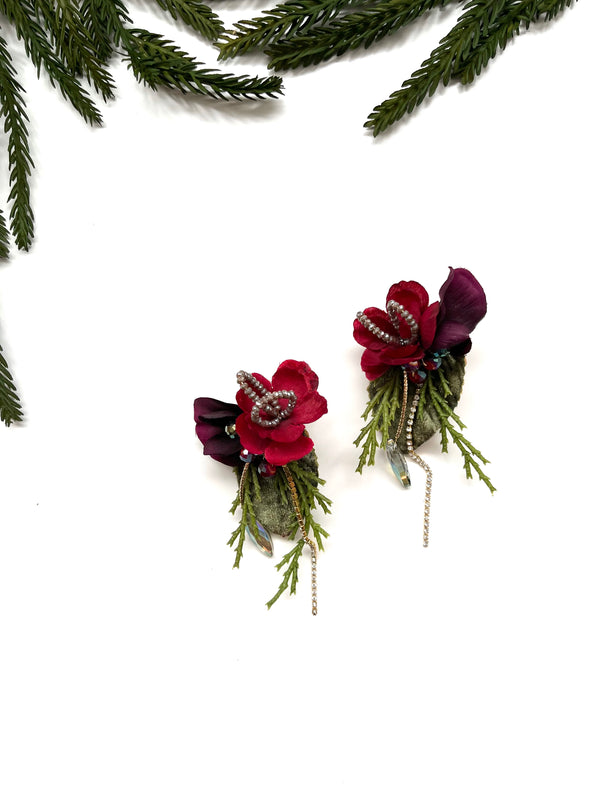 holiday garden party earrings - dainty III