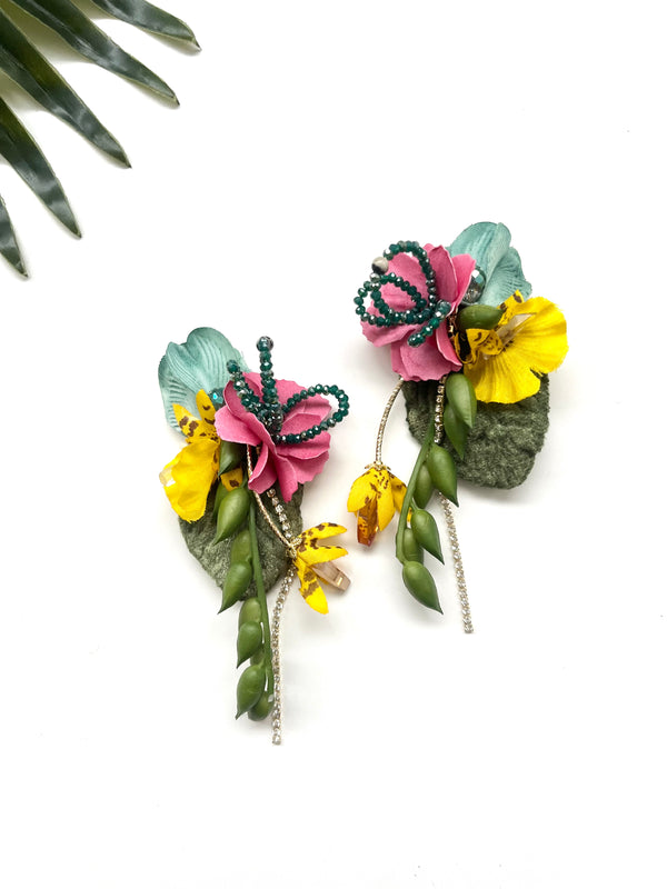 dainty garden party earrings - fiesta I