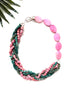 Mingle necklace - pink and green