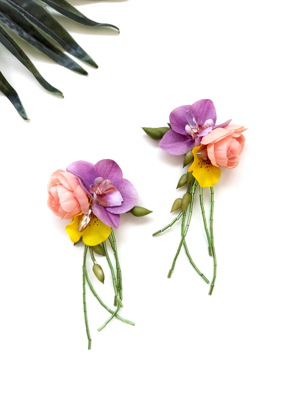 garden party stem earrings - luau II