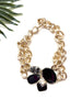 goddess choker - black agate and sardonyx