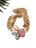 goddess choker - feldspath and sesame jasper