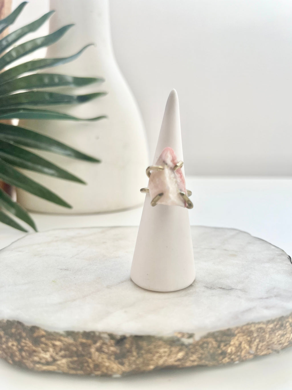 crush cocktail ring - pink opal