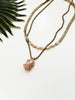 fuzzy peach necklace stack -2