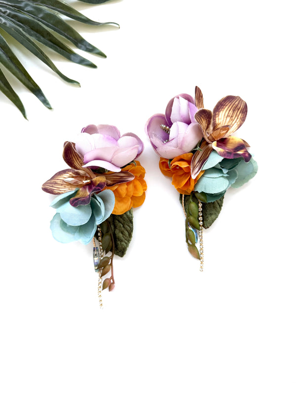 garden party earrings - tea party II