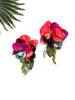 Oversized garden party earrings - luau I