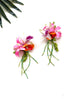 garden party stem earrings - luau VIII
