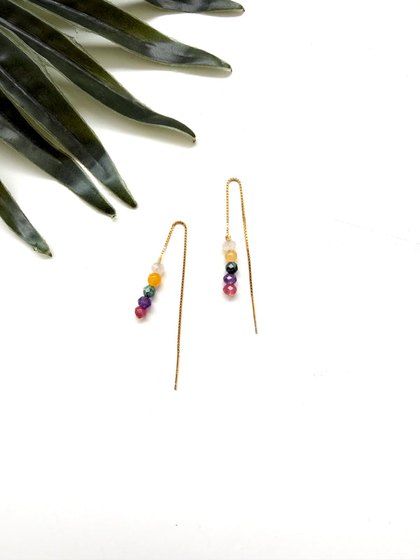 confetti threader earrings - custom for SS