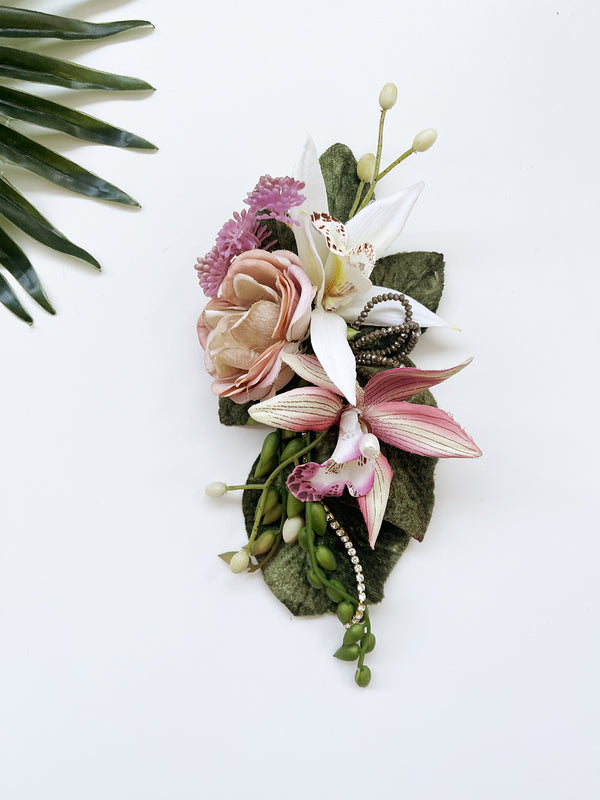 garden party corsage - tea party I