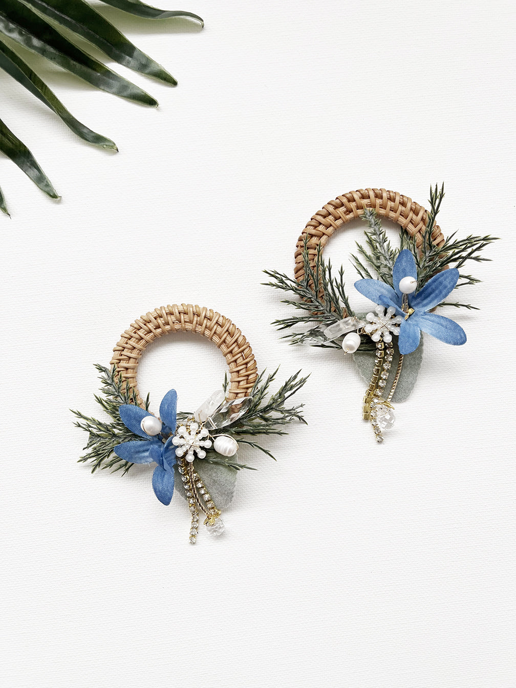 holiday garden party hoop earrings - 814