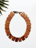 groove collar necklace - banyong wood