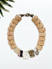 groove collar necklace - light neutral mix