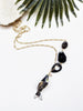 hooked necklace - black agate