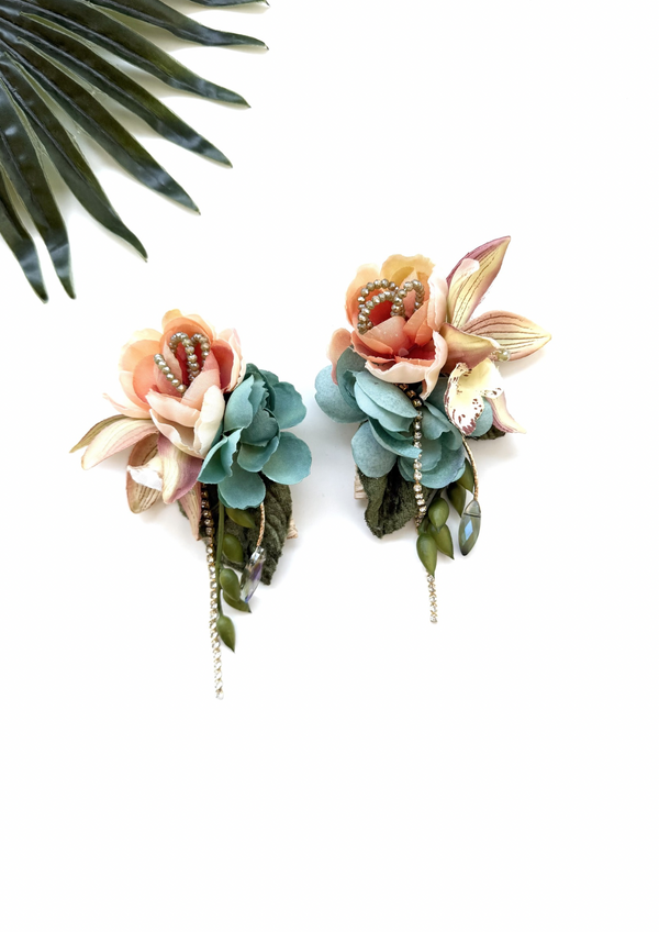 garden party earrings - tea party I