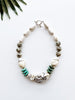 rocksteady necklace - zebra onyx and dalmatian jasper