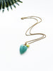 touchstone necklace - amazonite and lemon jade
