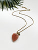 touchstone necklace - peach aventurine and unakite