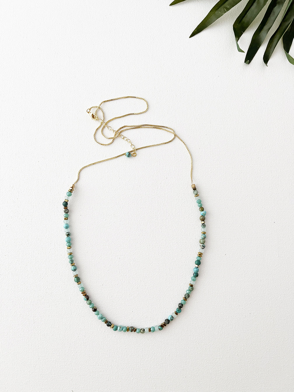 confetti necklace - turquoise mix