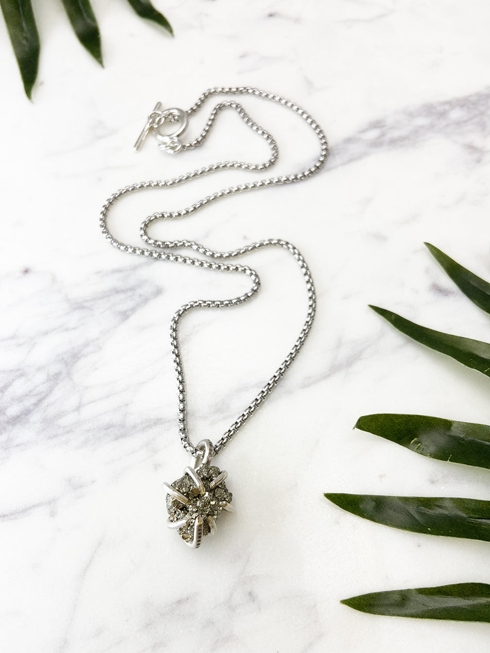 crush chunky pendant - pyrite – tweak boutique