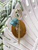 turquoise and mustard agate eye catcher