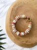 globetrotter chunky bracelet - pink mix