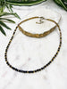 groove delicate necklace - black mix