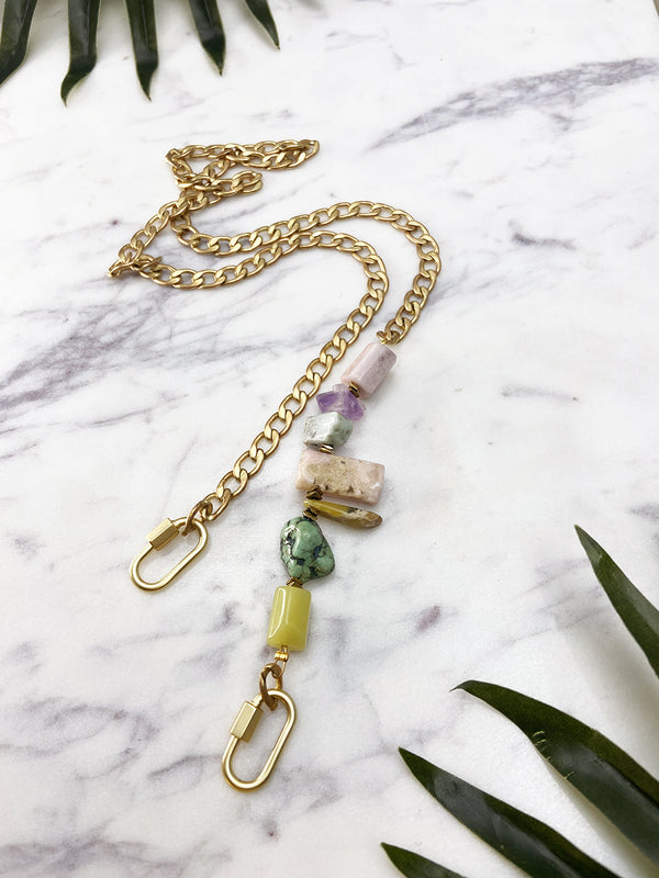 more than a mask chain - lavender and lemon jade mix
