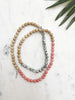 mixer necklace - candy jade and sesame jasper