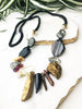 Black and neutral riot necklace
