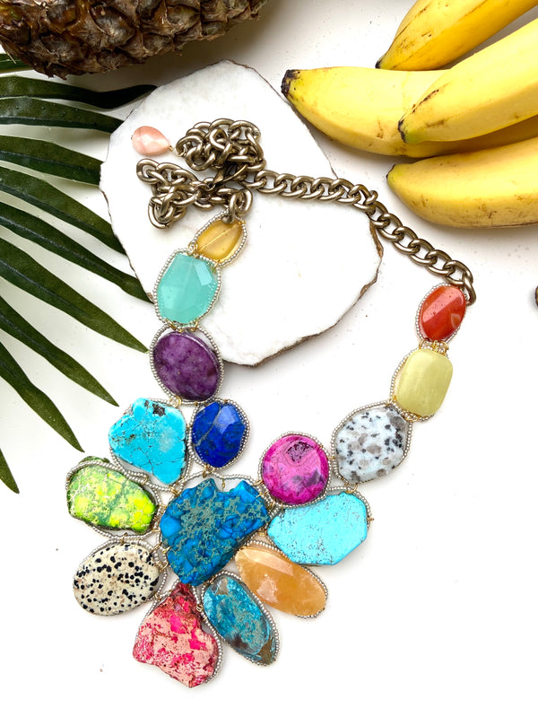 goddess necklace - bright and bold mix